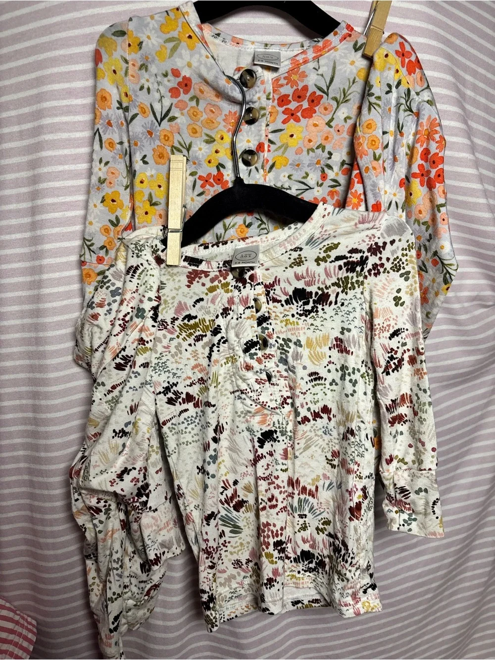 Lou Lou & Company Floral Baby Tops and Bottoms BUNDLE 3-6M